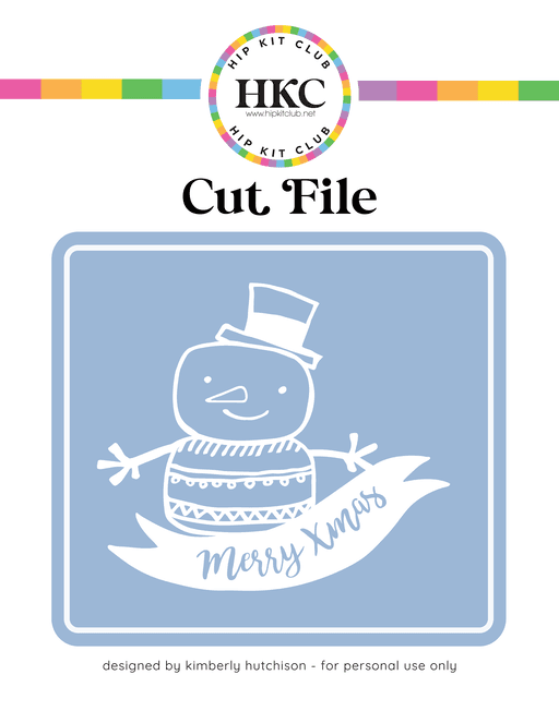 Snowman Cut File