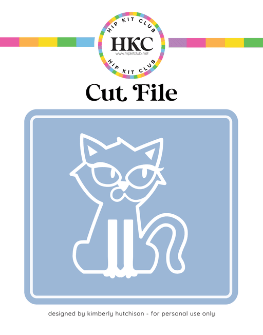 Sassy Cat Cut File (Free when registered)