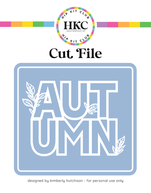 Autumn Cut File