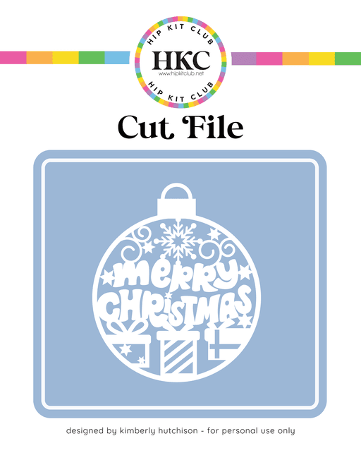 Day 2 - Xmas Ornament Cut File
