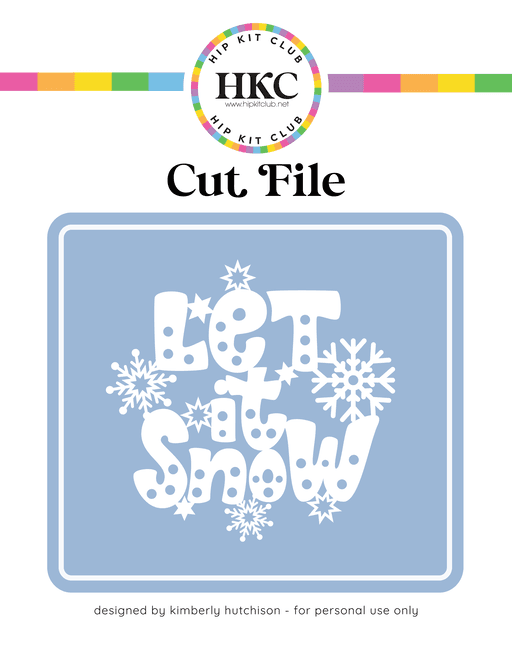 Day 6 - Let it Snow Cut File