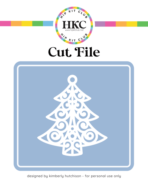 Day 8 - Kim Watson - Scandi Xmas Tree Cut File