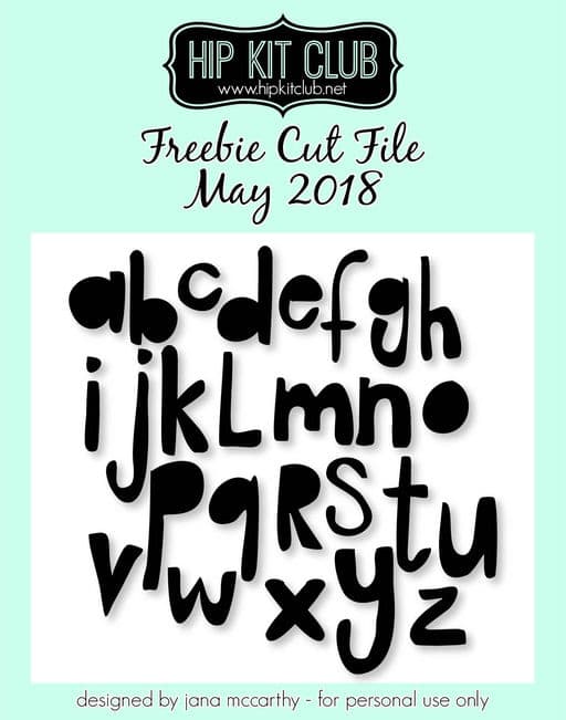 -Alphabet Cut File (Free when registered)