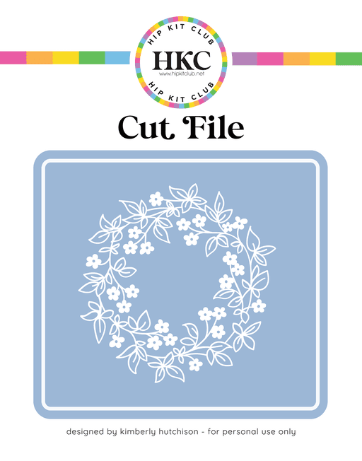 Daisy Wreath Cut File
