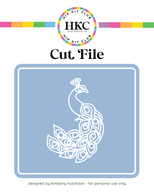 Peacock Cut File