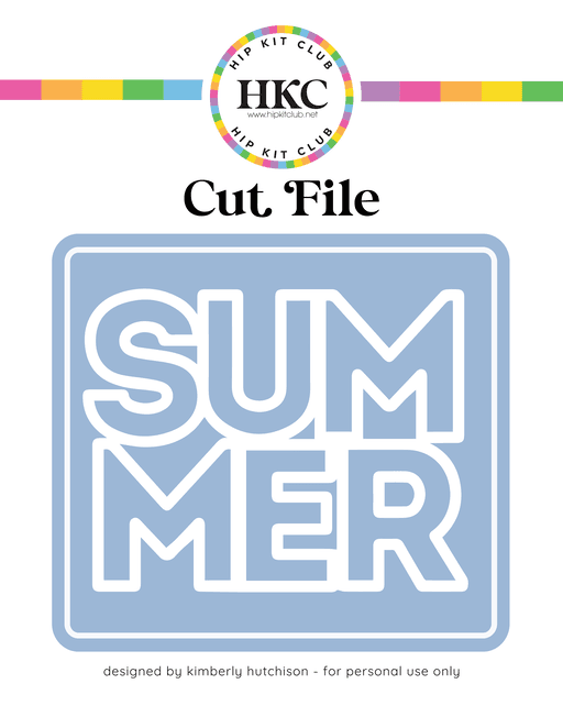 Summer Cut File (Free when registered) 