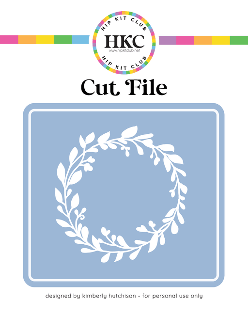 Laurel Wreath Cut File