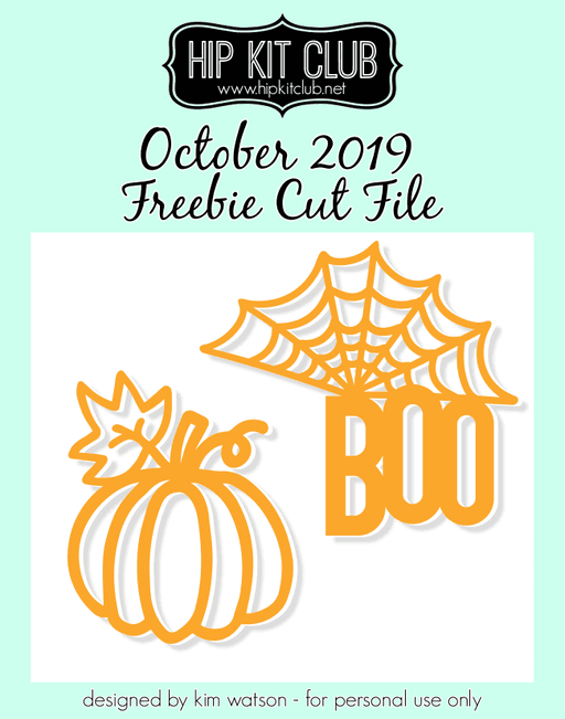 Boo Pumpkin Cut File (Free when registered)