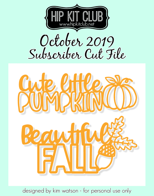 Fall Titles Cut File