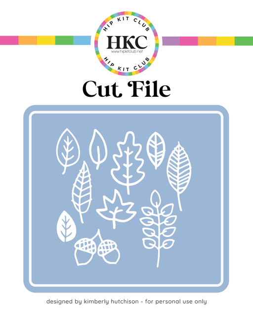 Loose Leaves Cut File