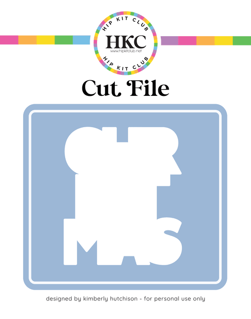 Christmas Cut File (Free when registered)