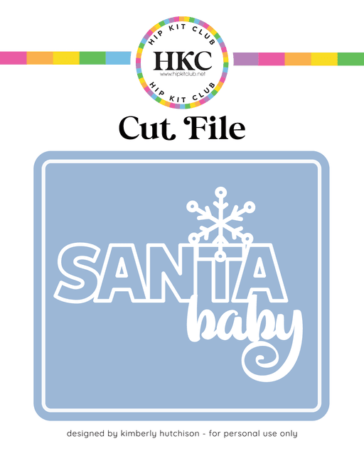 Santa Baby Cut File