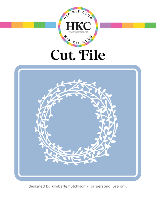 Twig Wreath Cut File