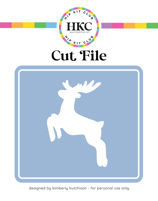Reindeer Cut File