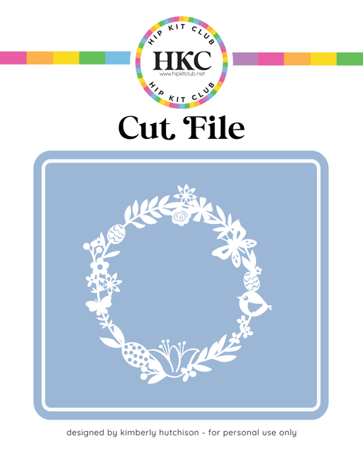 Easter Wreath Cut File