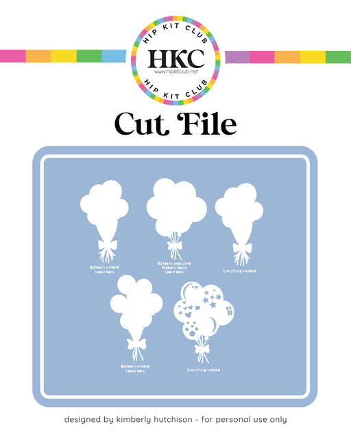 Balloons Cut File