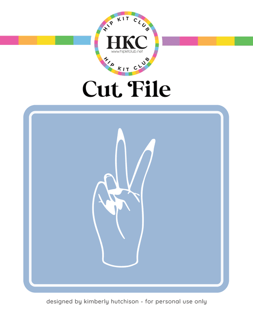 Peace Sign Cut File (Free when registered)