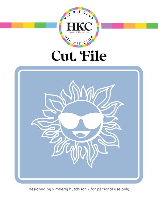 Happy Sun Cut File