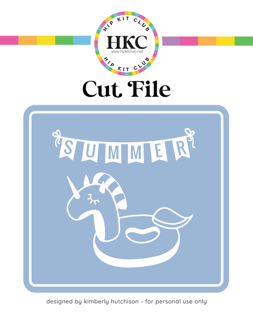 Summer Banner Cut File