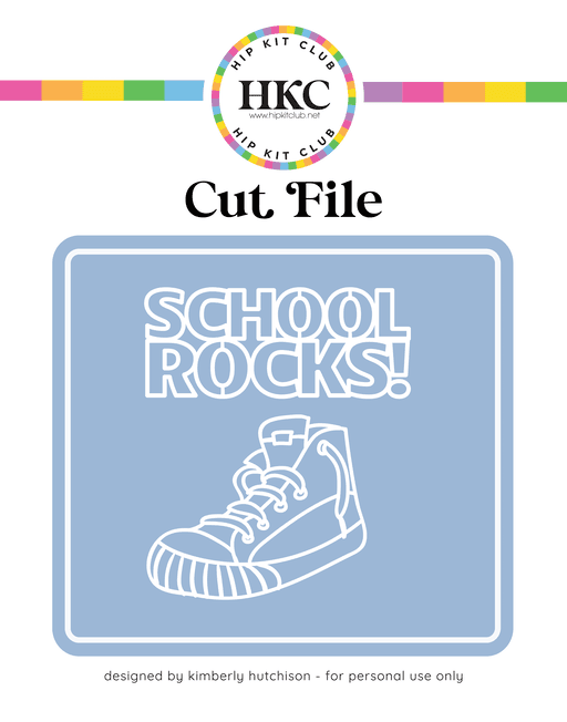 School Rocks Cut File