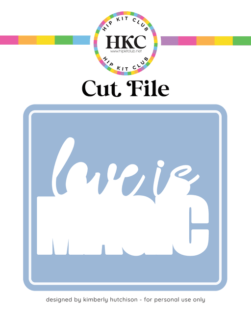 Love is Magic Cut File