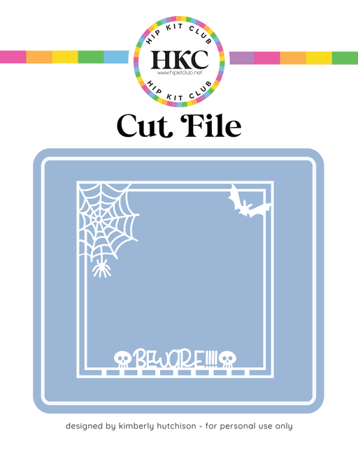 Beware Frame Cut File (Free when registered)