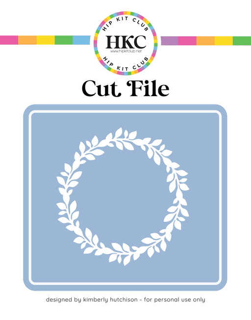 Leaf Wreath Cut File