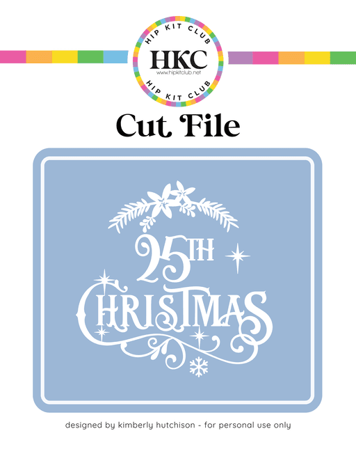 25th Cut File
