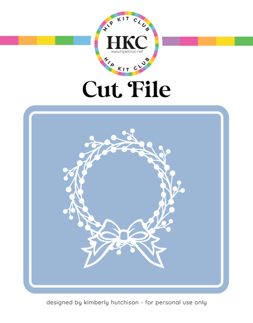 Berry Wreath Cut File