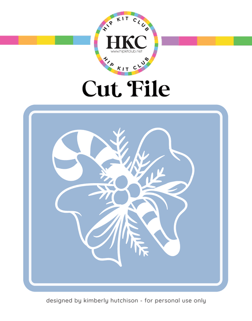 Candy Cane Cut File