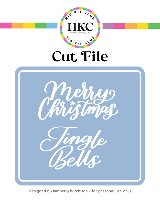 Jingle Bells Cut File (Free when registered)