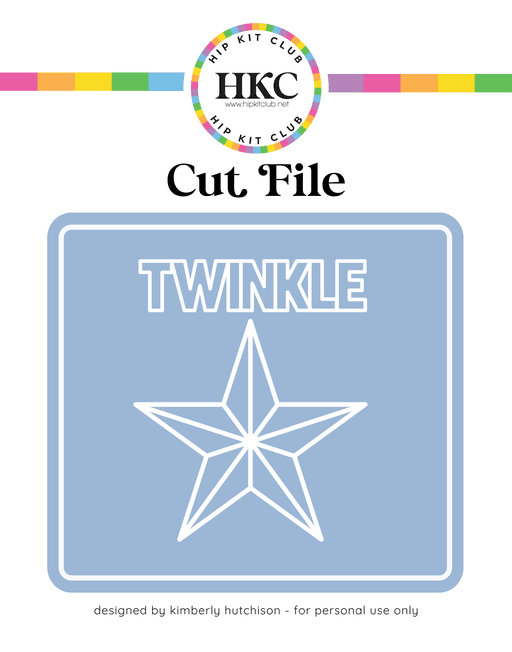 Twinkle Star Cut File
