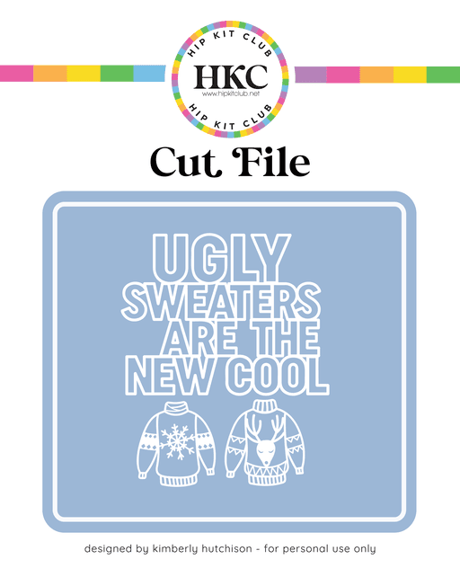 Ugly Sweater Cut File
