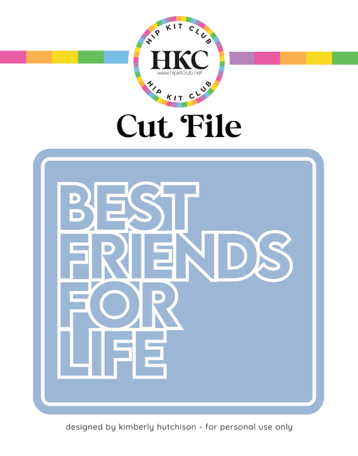 Best Friends Cut File (Free when registered)