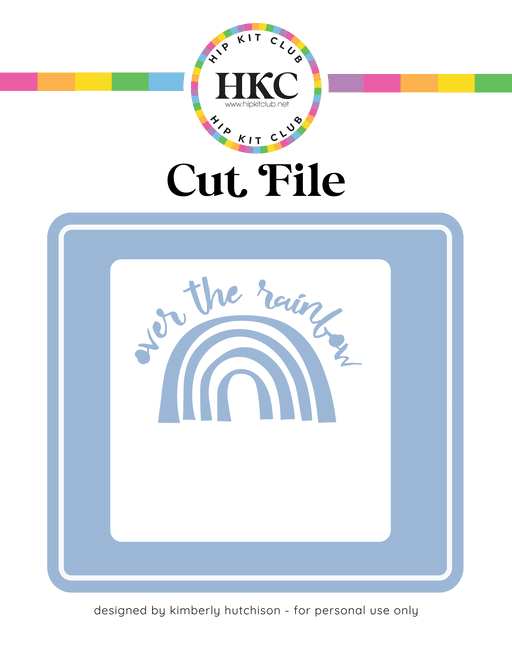 Rainbow Cut File (Free when registered)
