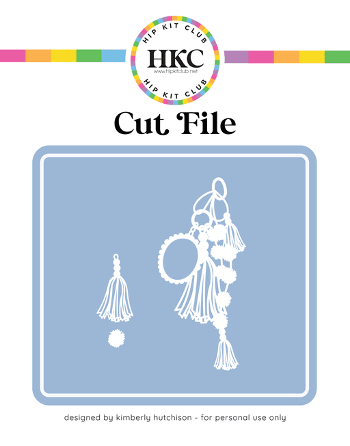 Pom Pom Tassel Cut File