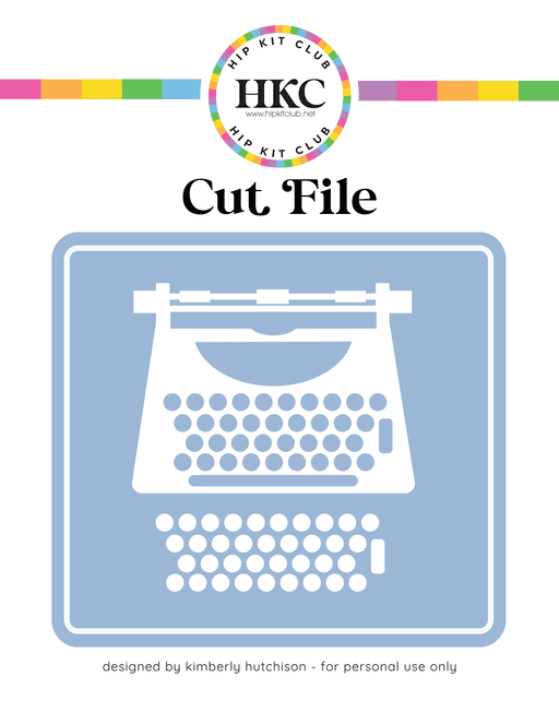 Typewriter Cut File