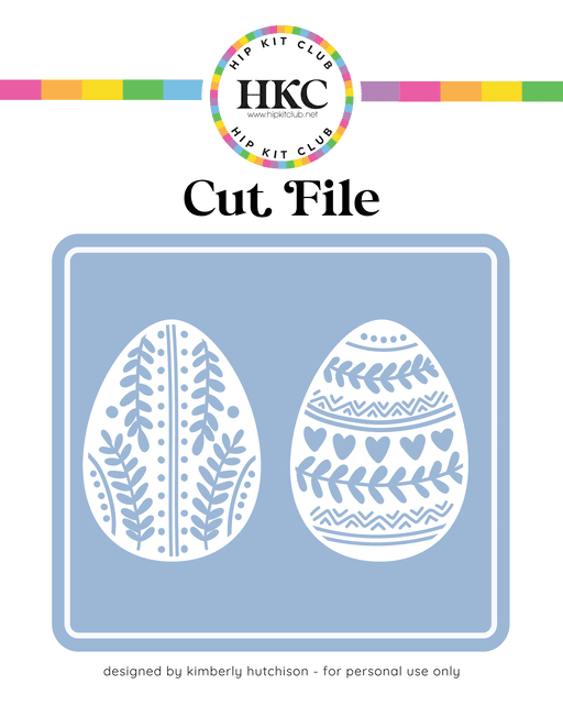 Easter Eggs Cut File (Free when registered)