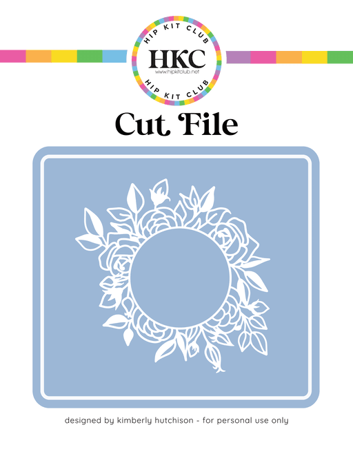 Floral Wreath Cut File