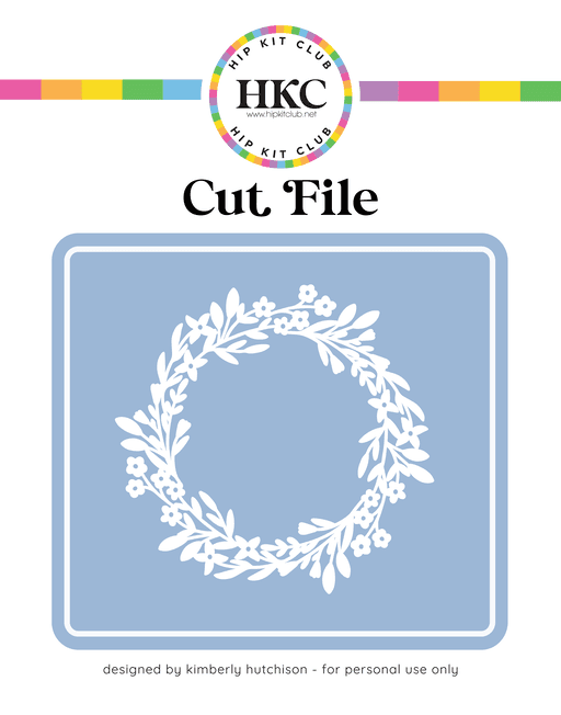 Floral Wreath Cut File