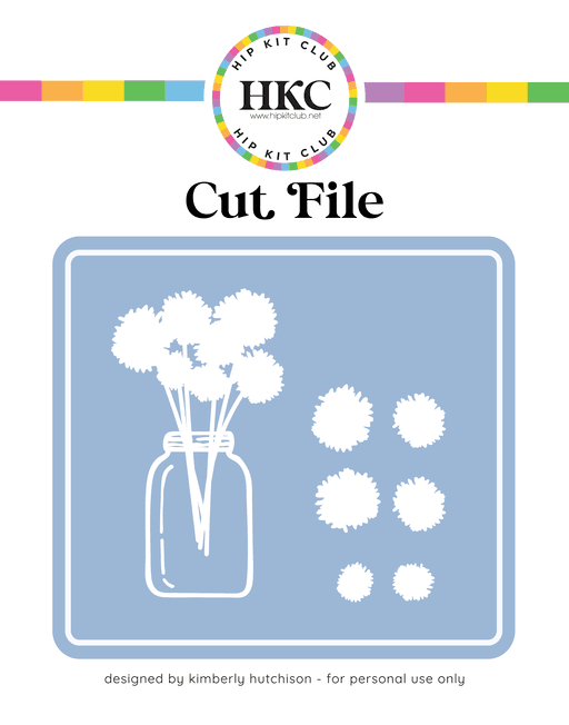 Pom Pom & Jar Cut File