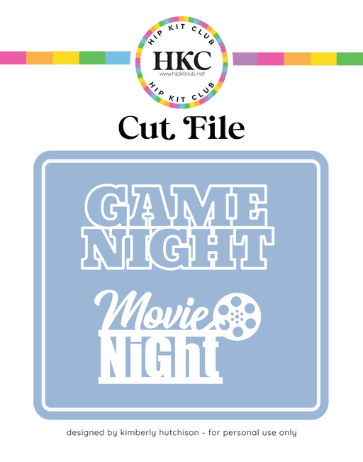 Game and Movie Cut File 