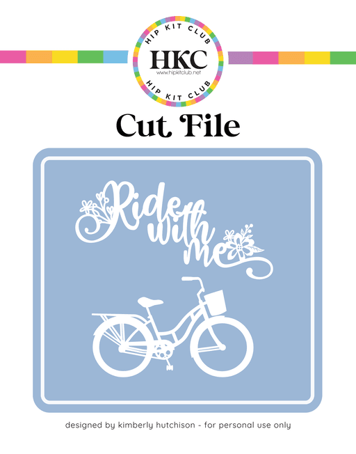 Ride and Bike Cut File 