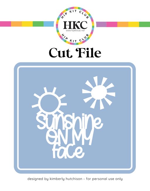 Sunshine Cut File 