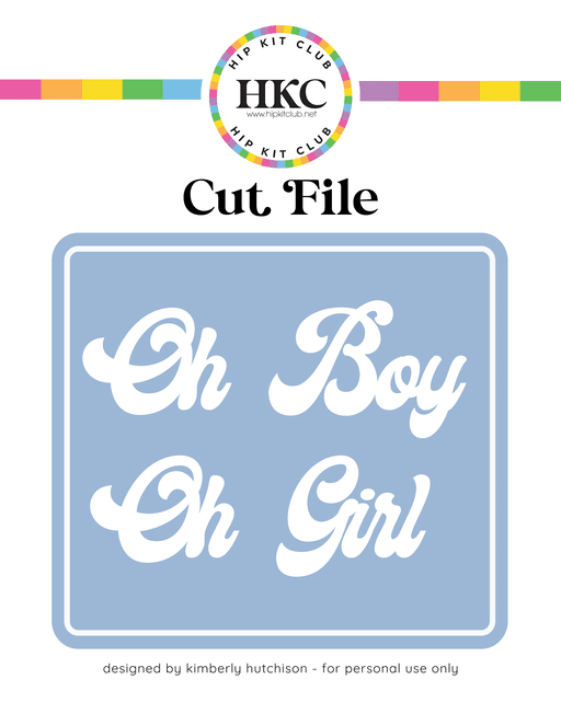 Boy Girl Cut File (Free when registered)