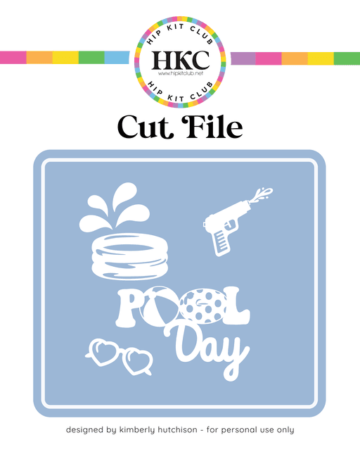 Pool Day Cut File