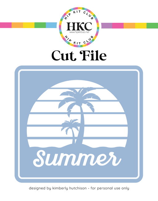 Summer Ombre Cut File