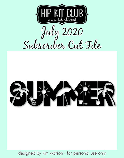 Summer Title Cut File