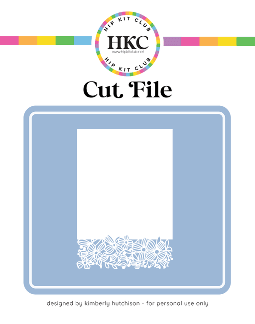 Floral Card Cut File