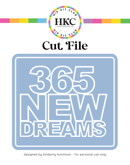 365 Cut File (Free when registered)